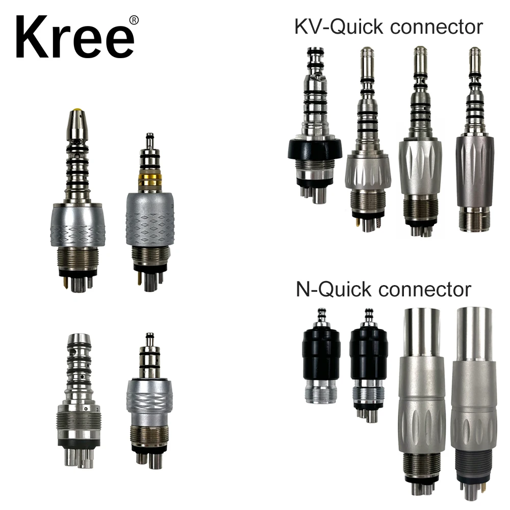Стоматологический наконечник для воздушной турбины 2/4/6 отверстий, оптоволоконный быстроразъемный соединитель для NSK kavo sirona wh, наконечник
