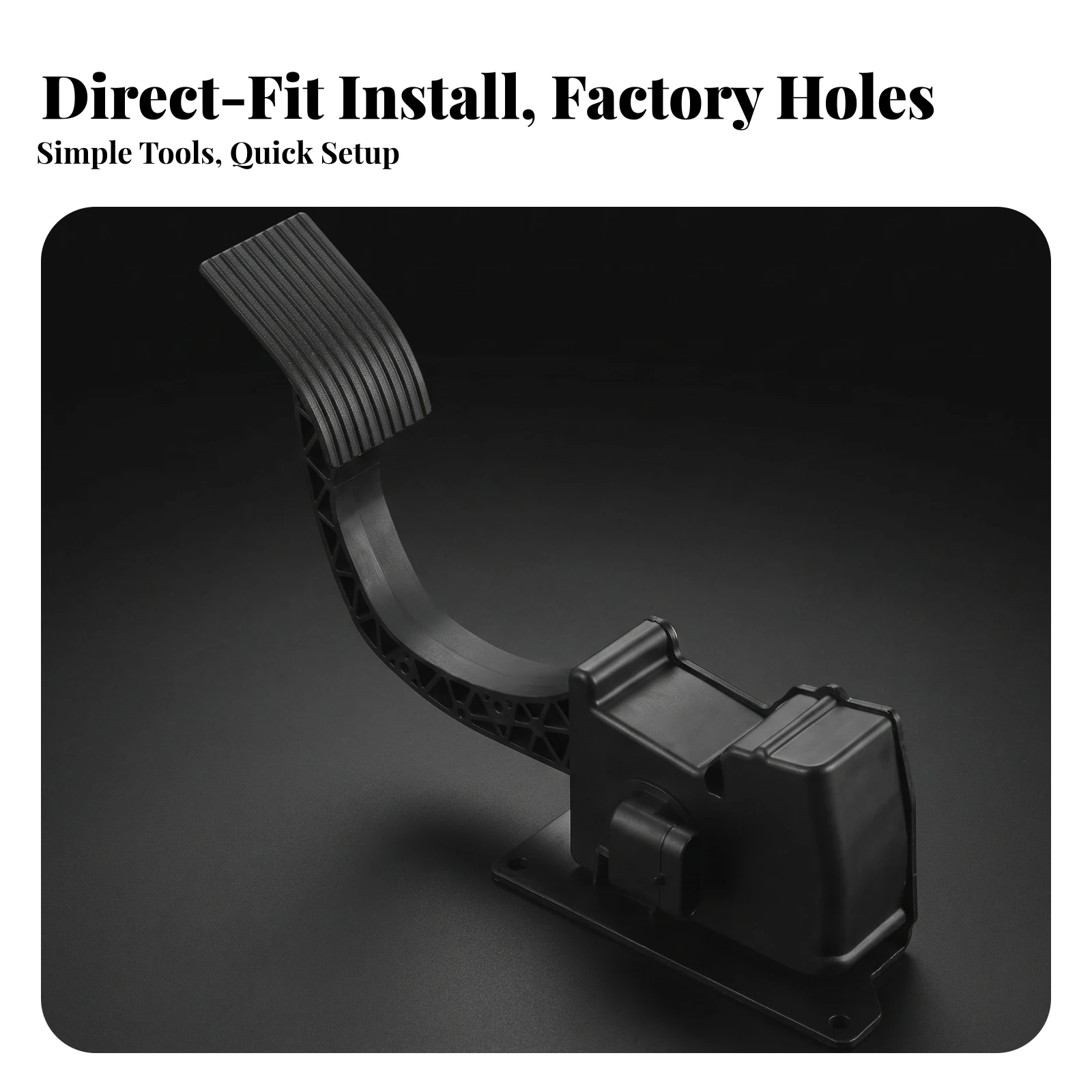 Electronic Throttle Pedal Assembly OEM Specifications Accelerator Pedal Assembly Vehicle Part Connectorized Ribbed