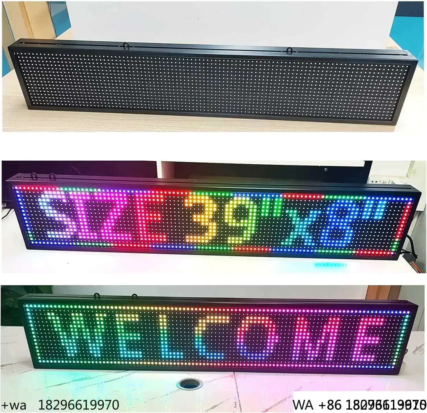 

Wireless WiFi LED Scrolling Sign P10 Outdoor Waterproof Subtitle Text Advertising Display
