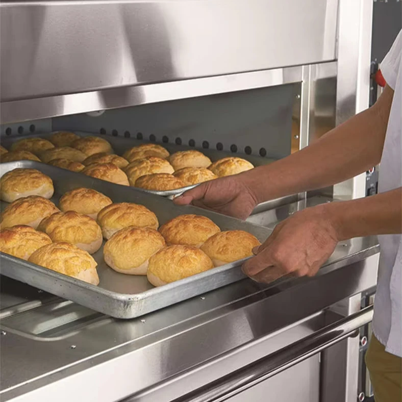 

3 Deck 6 Trays Commercial Kitchen Oven Bakery Machine Equipment Baking Bread Cake