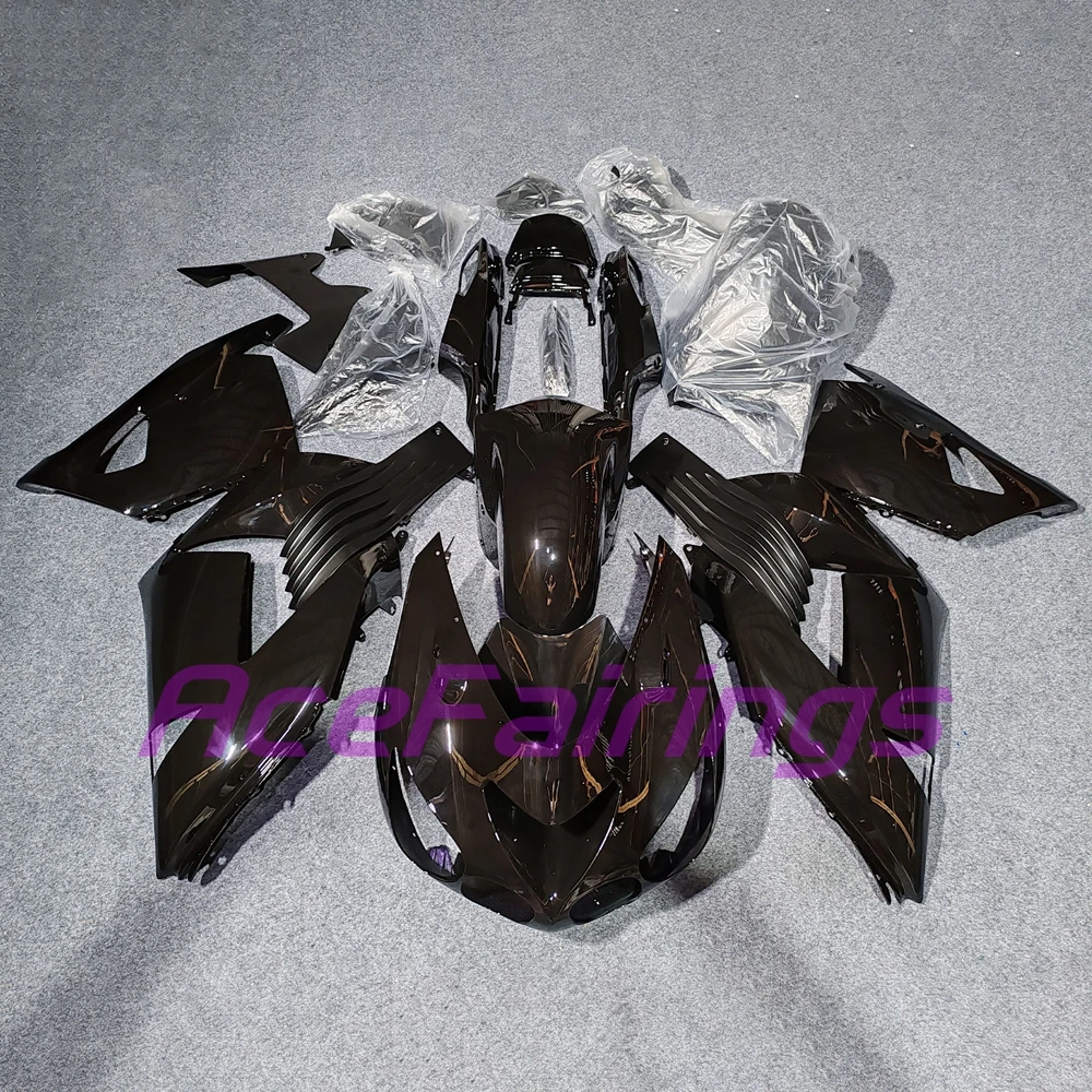 Fairings For 2006-2011 Kawasaki ZX-14R Plastic Injection Molded Fairing Kit Motorcycle Color Black Green 06-11 ZX 14R