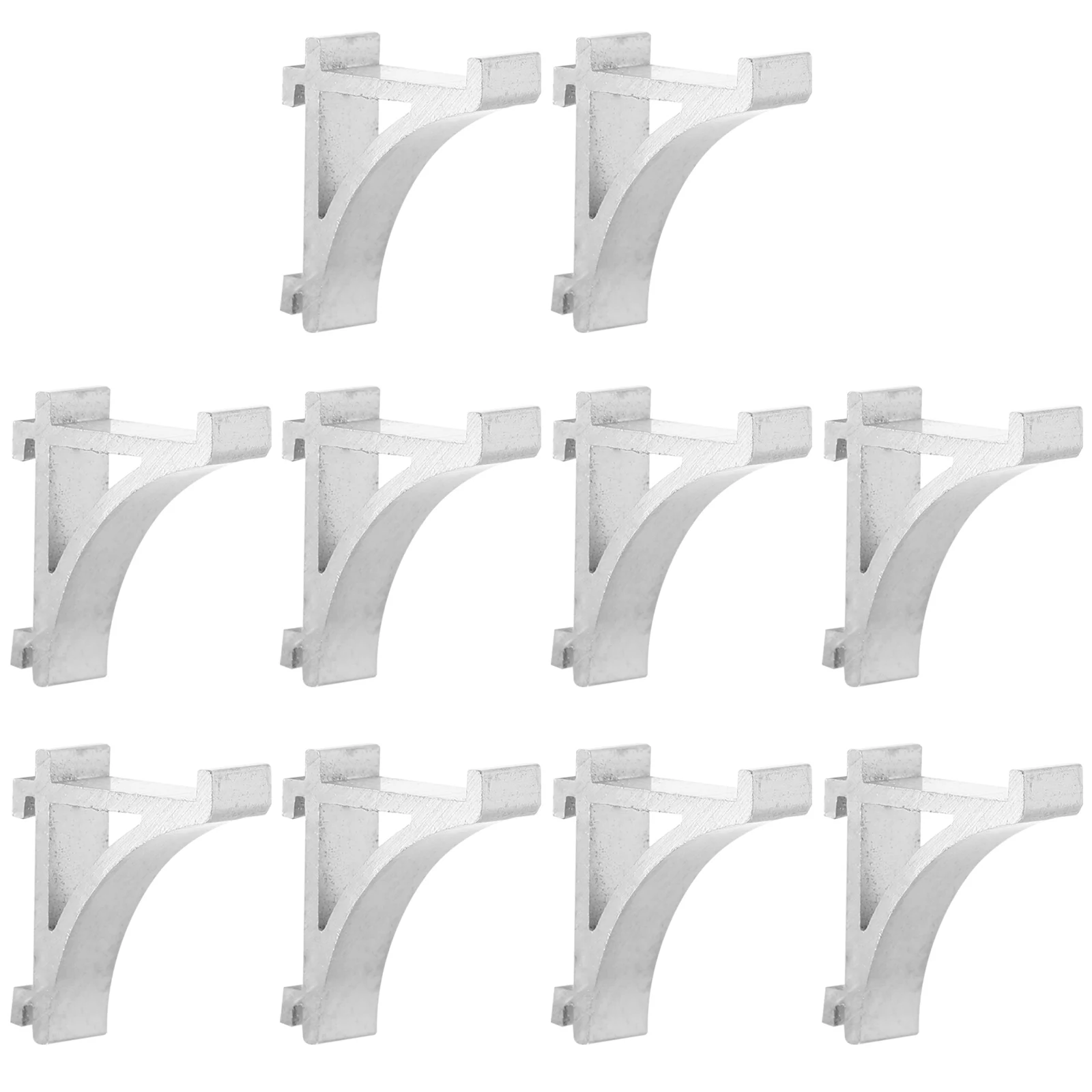 

10pcs Stainless Steel Freezer Shelf Clips Fridge Storage Braces Refrigerator Clamps Aluminum Shelf Supports Cooler