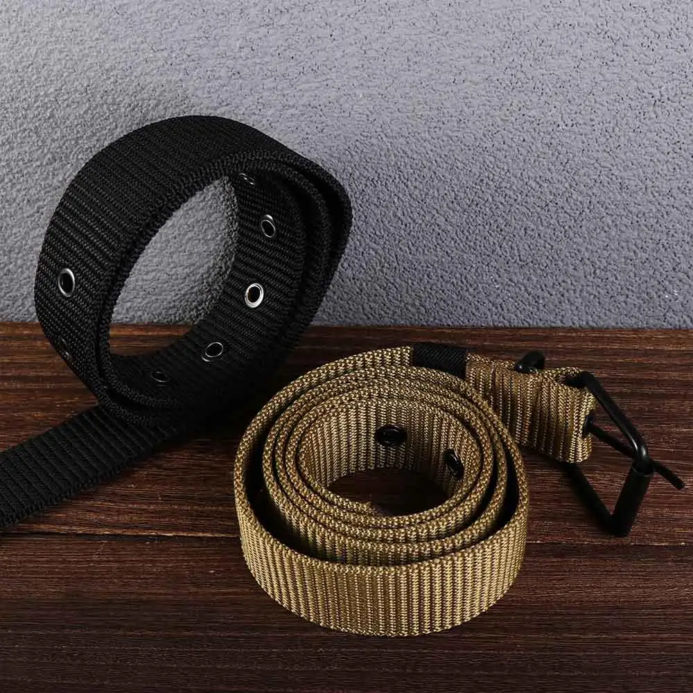 Men's Belt Outdoor Alloy Pin Buckle Belt High Quality Canvas For Nylon Male Luxury Belts Women's Sports Jeans Belt Neutral Belts