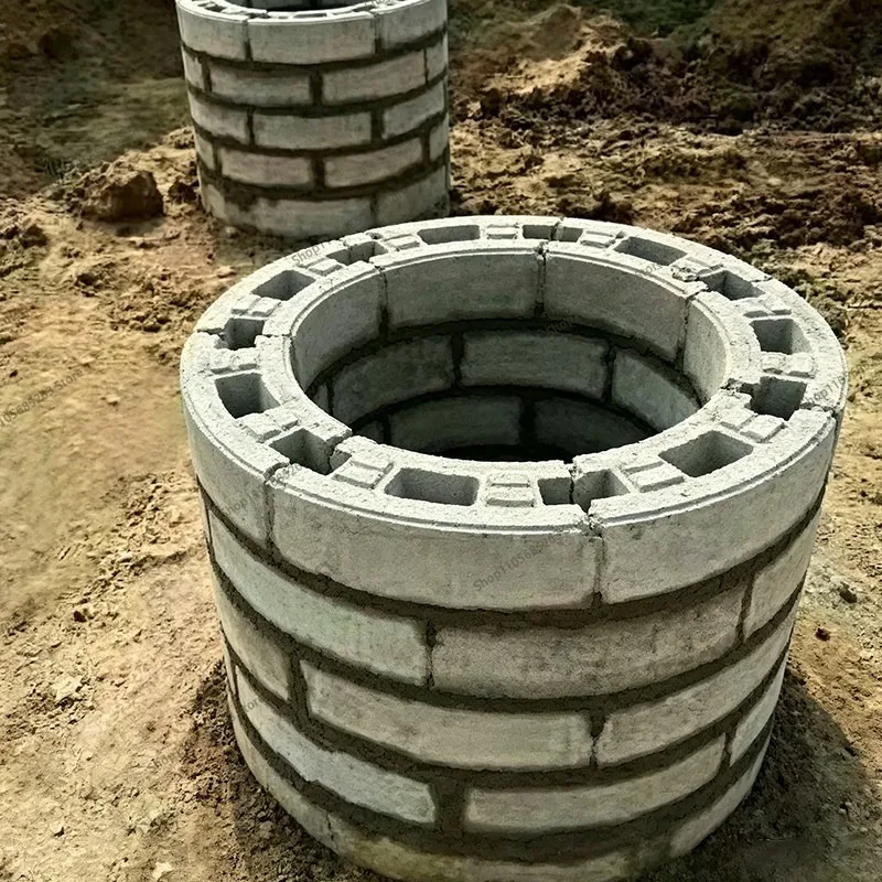 Round mold root controller brick launching shaft wall concrete block barrier
