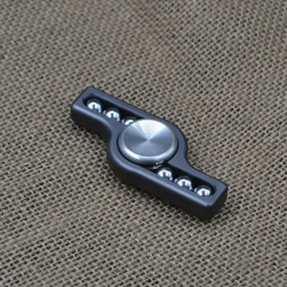 EDC Fidget Slider Spinner Metall Edelstahl Sensorisches Spielzeug für ADHS Erwachsene Fokus Anti Stress Tragbarer leiser Spin