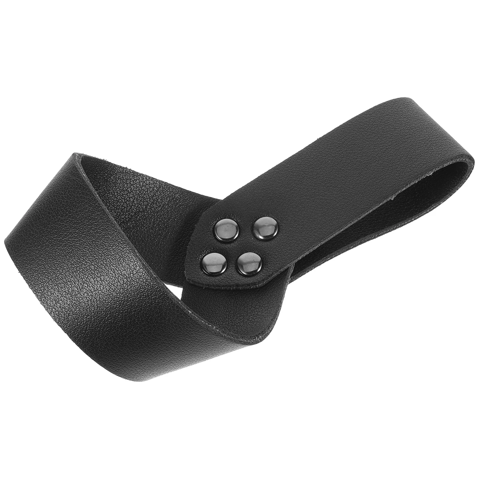 

PU Sword Sheath Ring Medieval Cosplay Renaissance Costume Accessory Belt Holder Metal Waist Strap for Performance