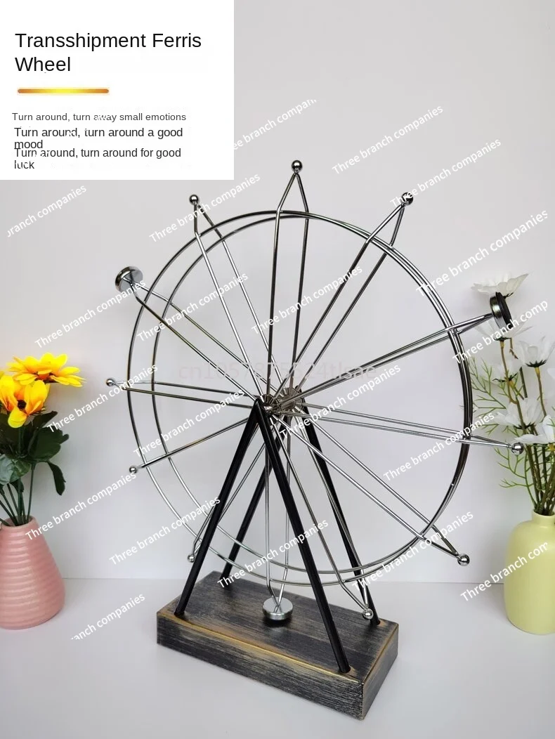 Creative Perpetual Motion Machine Ferris Wheel Rotating Swing Living Room Bedroom Decorations Magnetic Suspension ChaosOrnaments