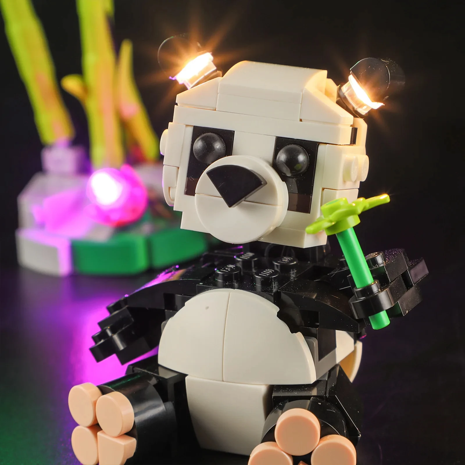 RC DIY LED-lichtset voor LEGO 31165 Panda (alleen LED-licht, zonder blokkenmodel)