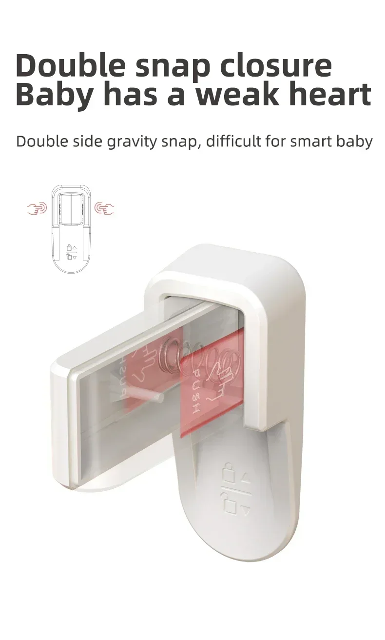 Baby Safety Doors Lock Home Universal ABS Protection Device for Children Easy to Install Anti-open Handle Locks Door Lever Lock