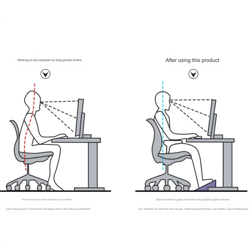 

Office Foot Rest, Foot Stool Removable Massage Roller Portable, Ergonomic Desk Footrestab13