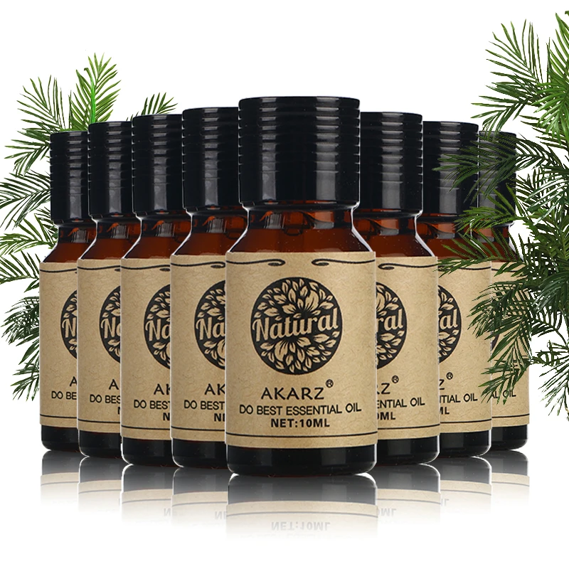 

AKARZ Value meals Patchouli Eucalyptus lemon grass Basil Clary Sage Myrrh Hazelnut Hemp seed essential oil 10ml*8