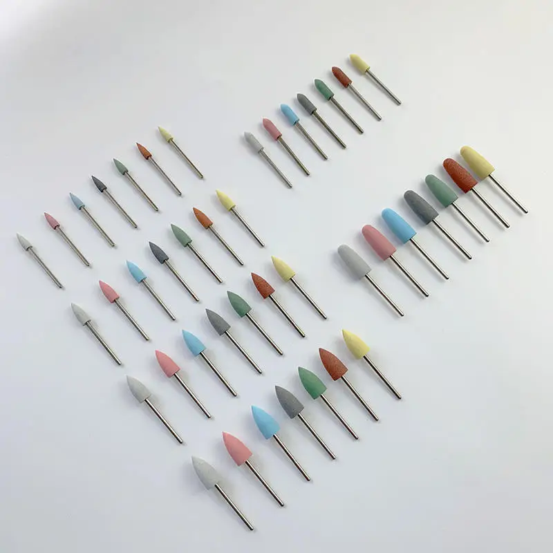 Ceramic Nail Drill Bit Cone Milling Cutters for Manicure Rotate Burr Electric Pedicure Files Gel Polish Remover Tool Accessories