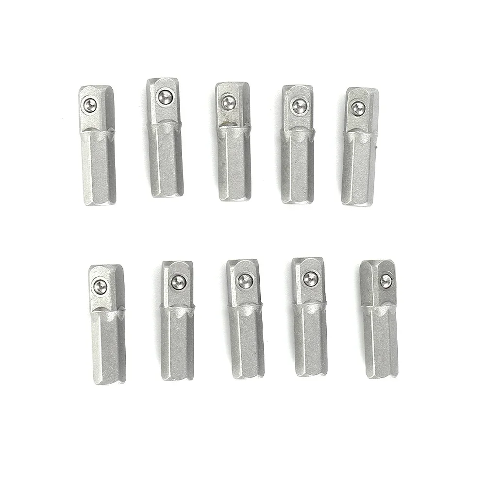 Adaptador de enchufe de Metal reciclable y reutilizable, conjunto de unidad cuadrada hexagonal de 1/4 "a 1/4", 1/4"