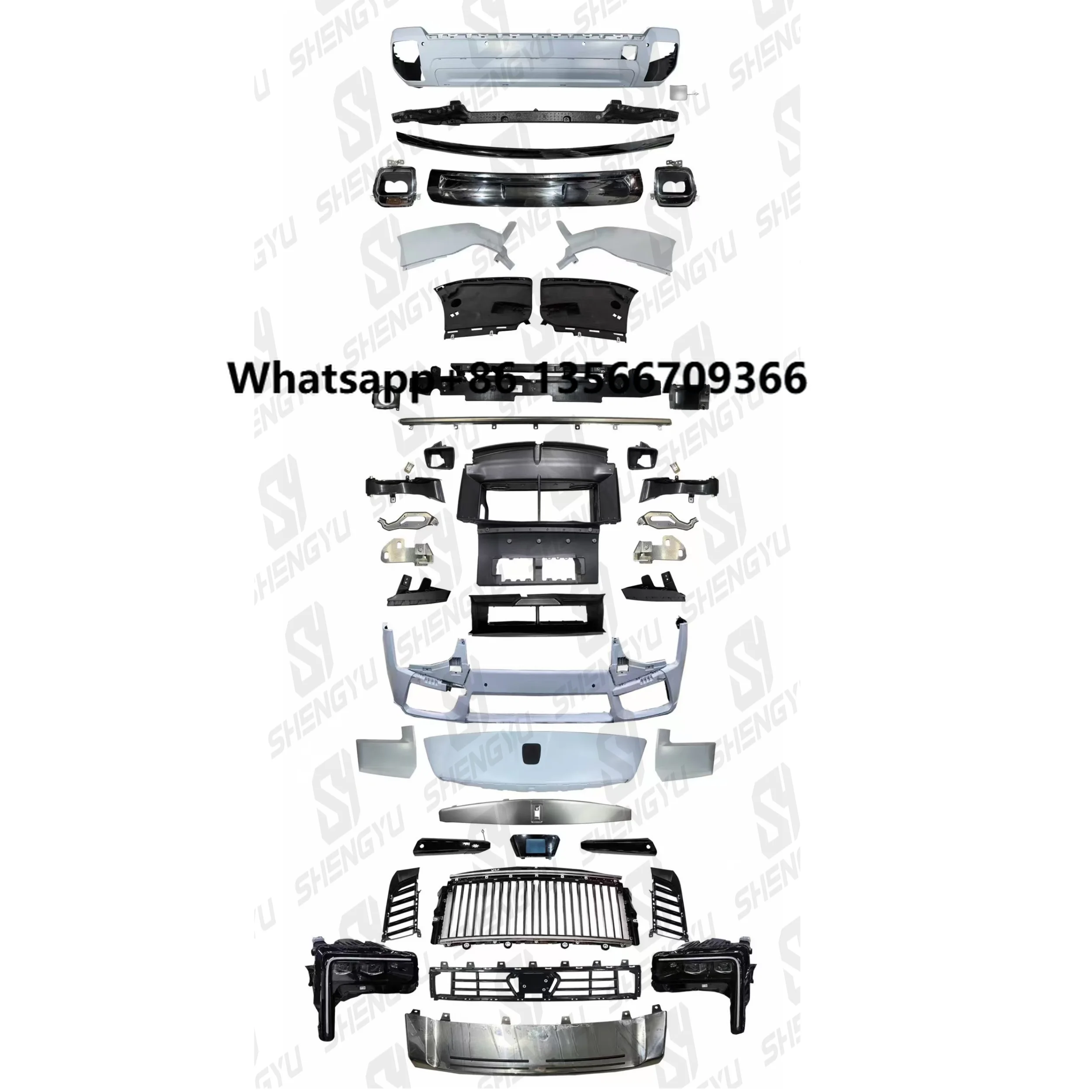 

Car Bumper Body Kit for Rolls-Royce Cullinan 18-24 Upgrade to 25 Year No Need Cut Easy Installation