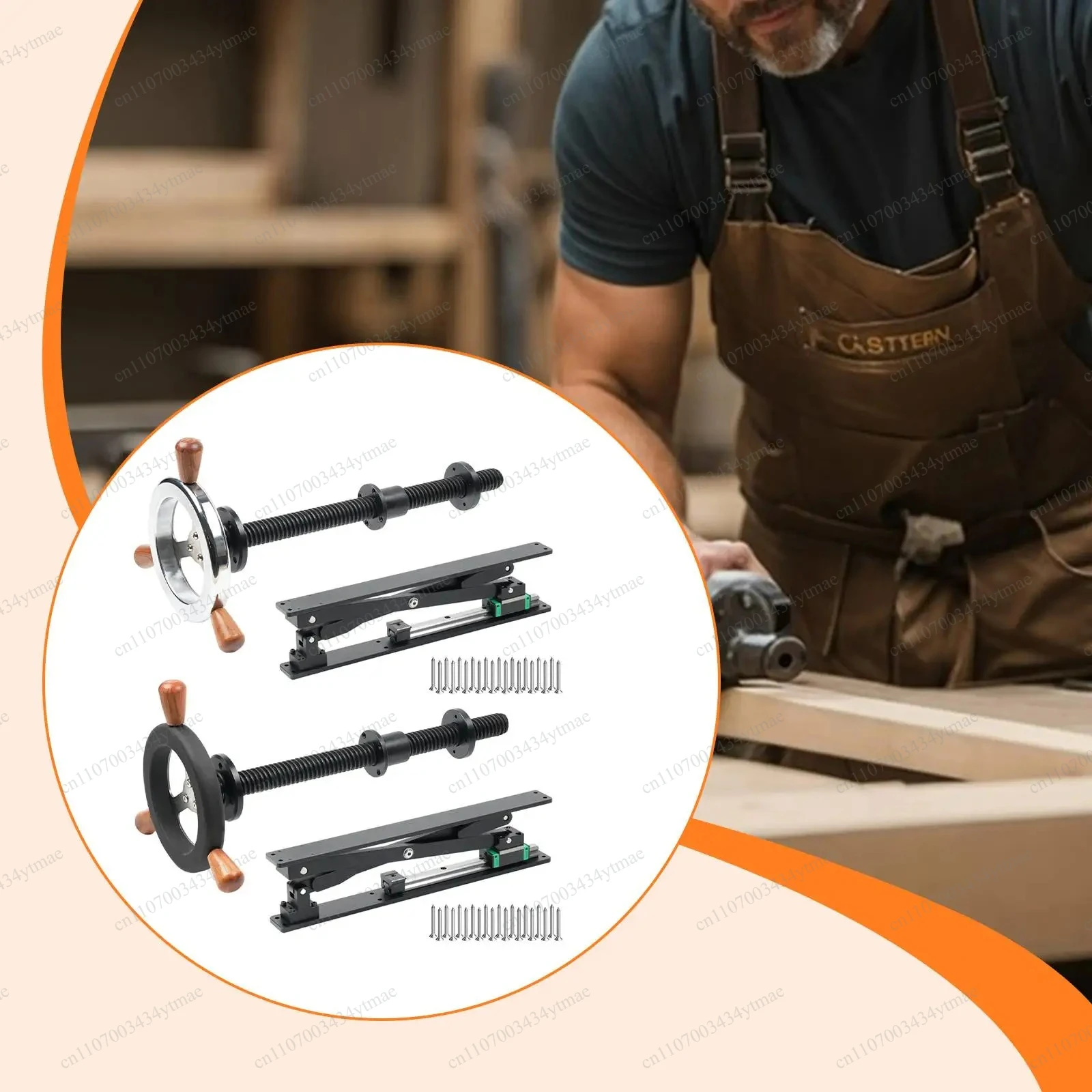 Adjustable Steel Screw Leg Vise X‑Rack, Sturdy Handwheel Workbench Accessory for Woodworking Workshop Table