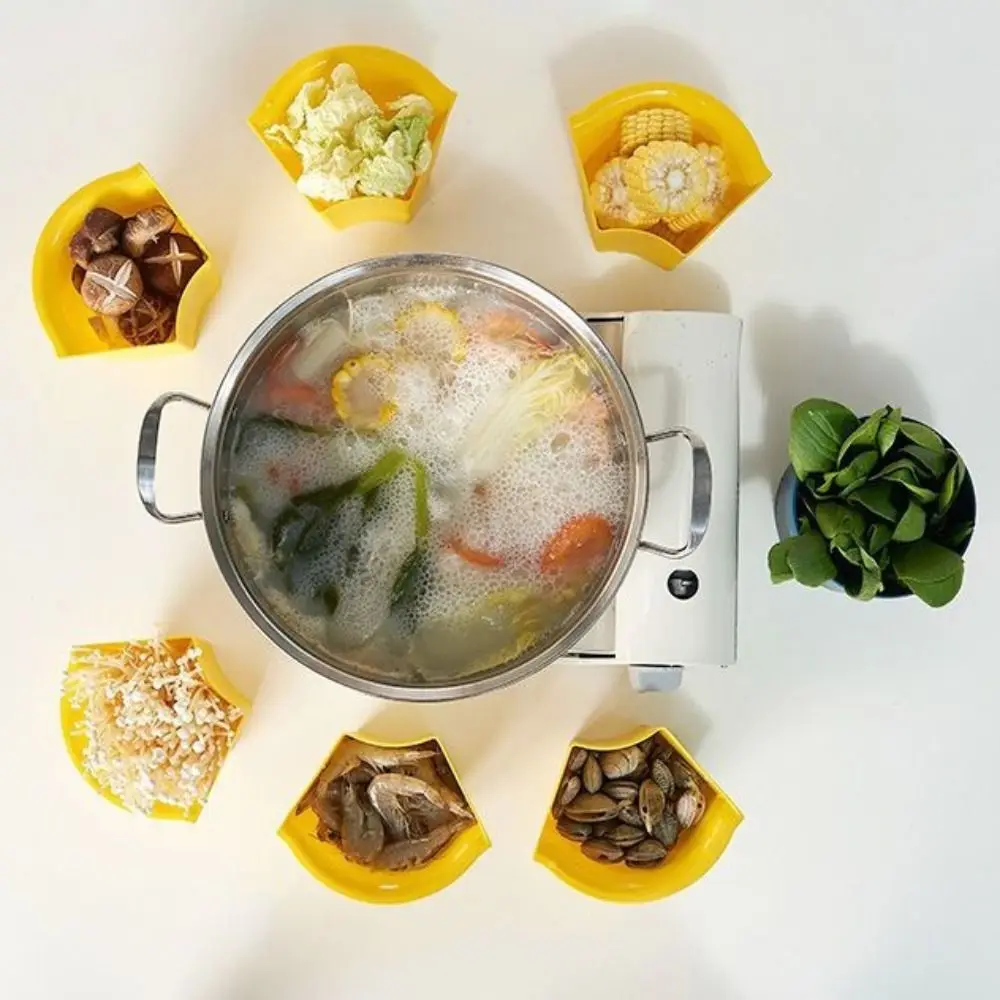 

7/9 сетка, горячий горшок, овощное блюдо, разделенный вращающийся поднос для закусок, двухслойная пластиковая тарелка для приготовления пищи, конфеты