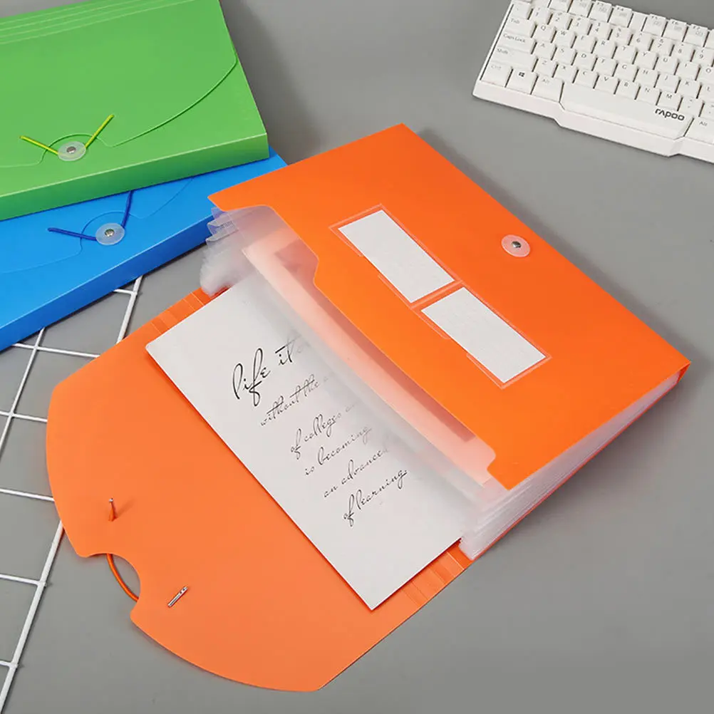 

Accordion File Folder Portable PP Material Document Organizer Home Office School Travel Use File Organizer