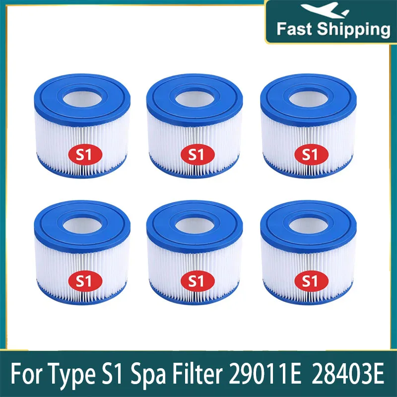 Type S1 Spa Filter For All Intex PureSpa Hot Tub Models Replacement for Intex 29001E/ 1169211692/28403E/28407E/28443E/ 28453E