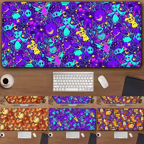 MINISO Disney Desk Mat Gamer Mousepad Pokemon Gaming Pad Mouse Rug Pc Office Accessories Keyboard Mats Xxl Large Mause Carpet