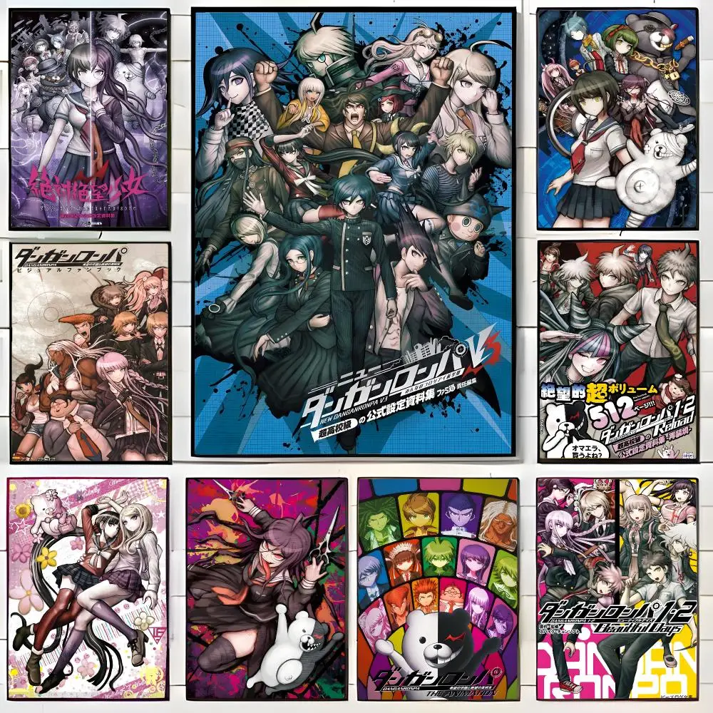 Thrilling Mystery Game D-Danganronpa Poster Wall Art Print Decorative Mural Home Decor Gift Unframed