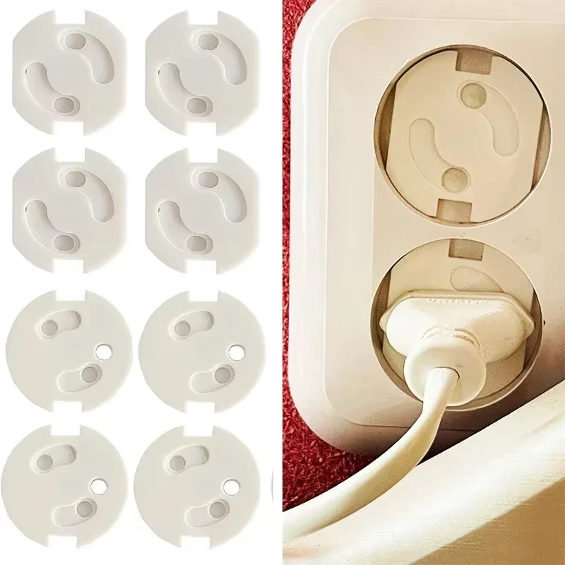 1-10pcs Baby Safety Electrical Security Plastic Safe Lock Cove Socket Protection Electric Shock Hole Children Care outlet cover