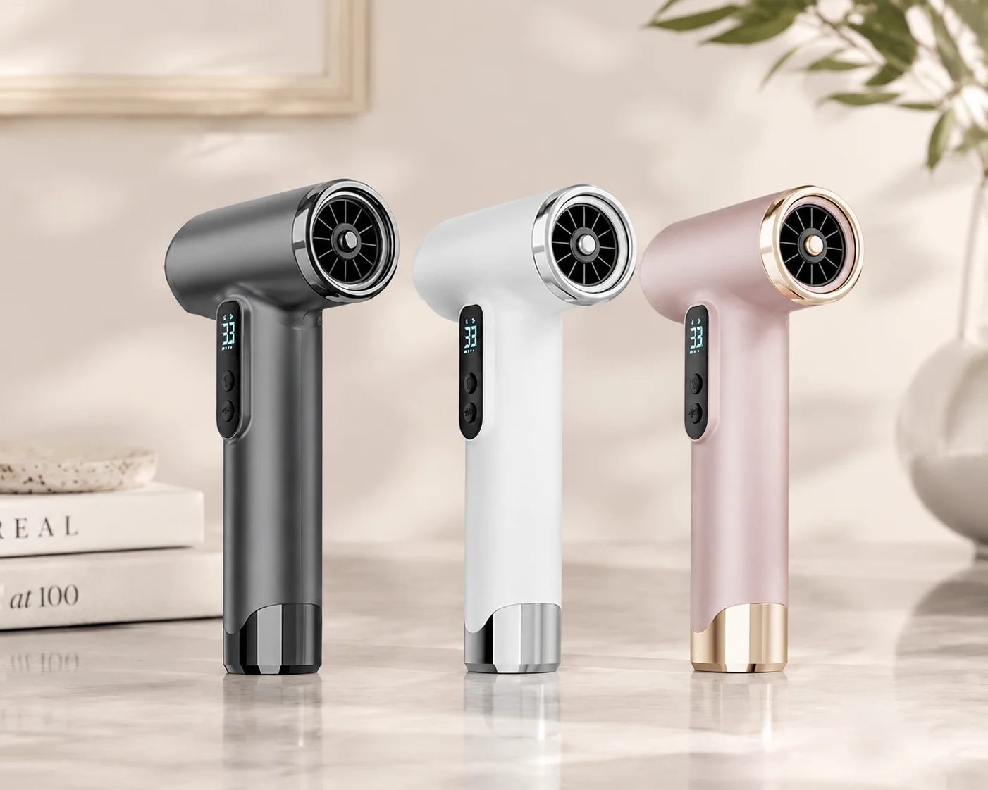 2026 New Upgrade Hair Blow Dryer 200W 15000mAh Portable Hair Dryer USB Rechargeable Multi Modes Lightweight Fast Drying
