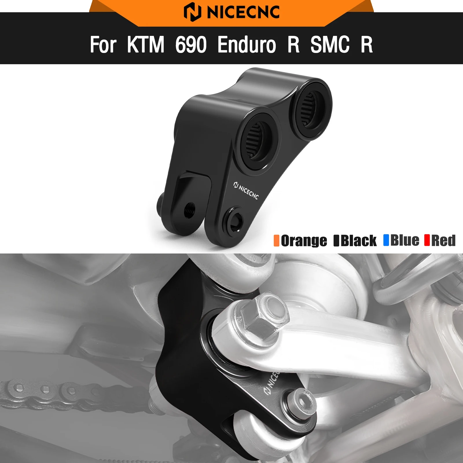 

For KTM 690 Enduro R 690 SMC SMCR 2008-2018 Rear Lowering 40mm/1.57'' 690 Enduro R SMC R 2008-2018 2017 2016 2015 2014 2013