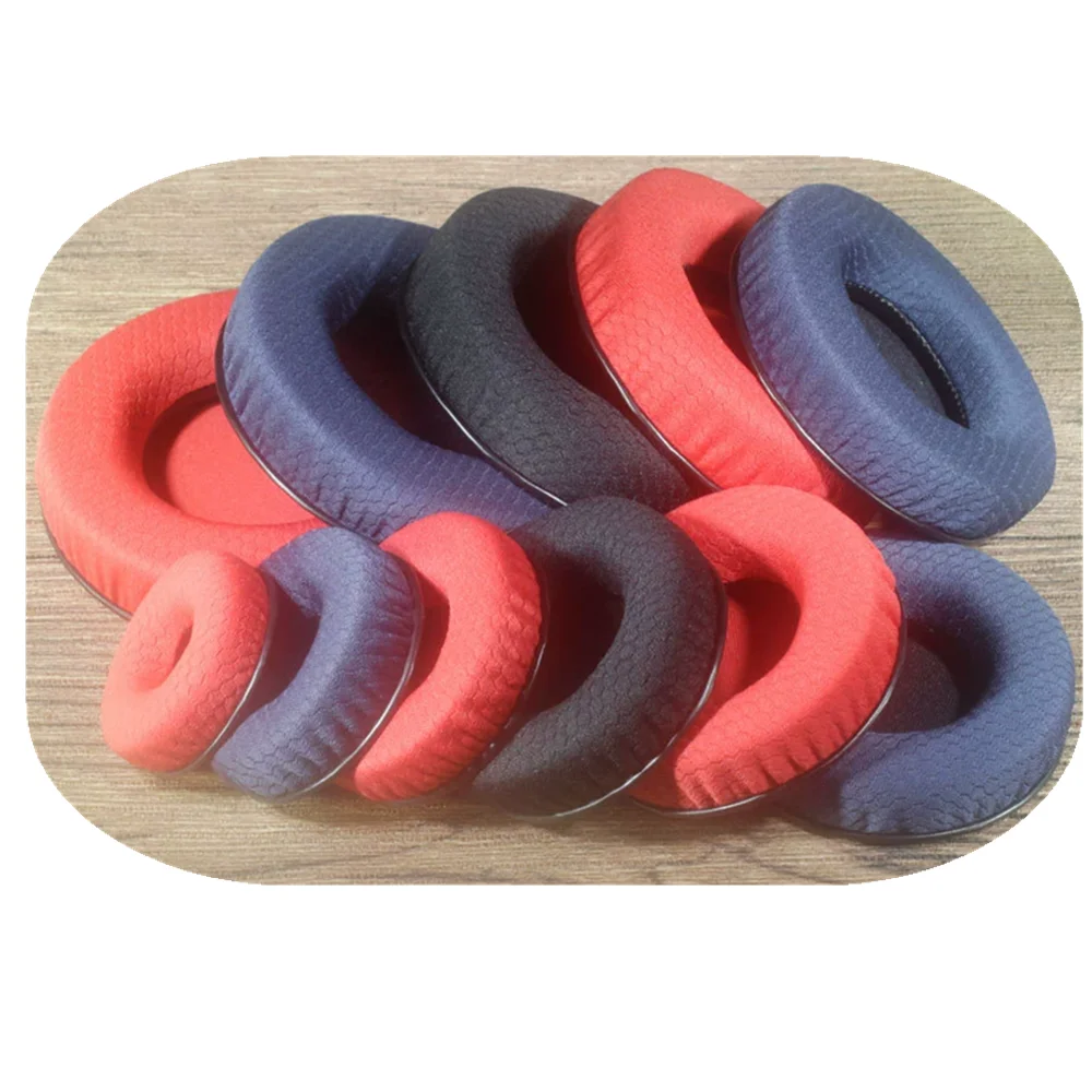 Replacement Ear Pads Round Mesh Fabric  65MM 70MM 75MM 80MM 85MM 90MM 95MM 100MM 110MM Headphone Earpads Ear Cushion Ear Cups