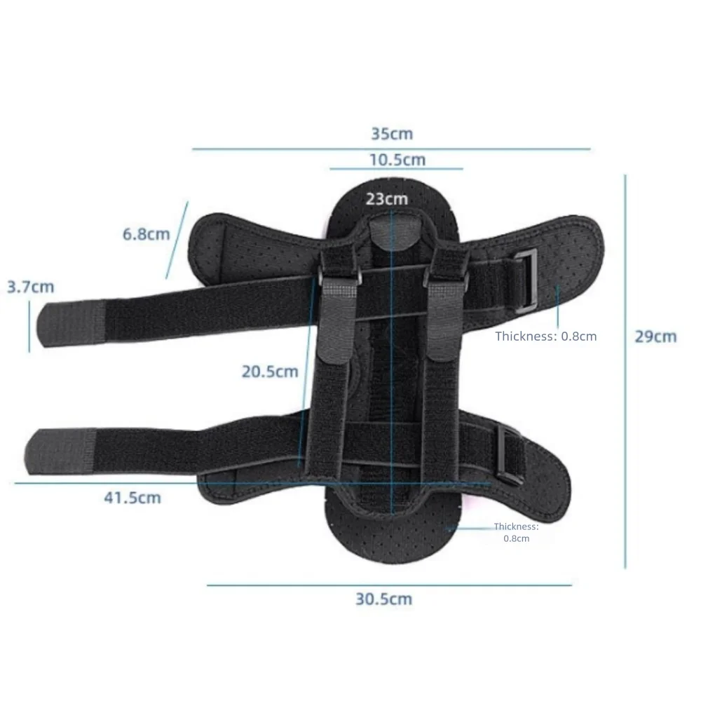Dubbele ondersteuning Fasciitis plantaris Spalk Compressie Ademend Dorsale Drop Foot Orthopedische Brace Verstelbaar Huidvriendelijk