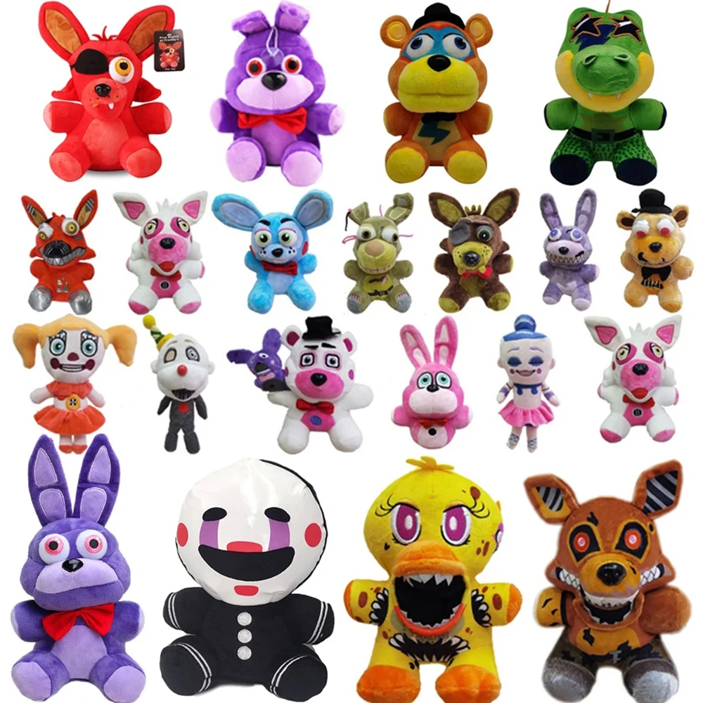 

~@ HOT FNAF Плюшевая игрушка Мягкие мягкие куклы-животные Clowny Tigry the killer Клоун Бонни Свинья Плюшевые игрушки для мальчиков Peluche Подарки