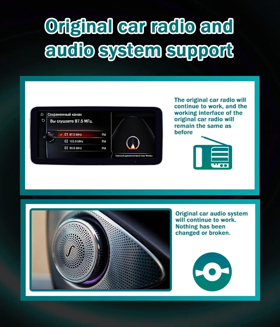 Kabelloses Carplay Android 15 Autoradio für Mercedes Benz CLS-Klasse W218 2010-2018 1920*720P Stereo-Bildschirm Multimedia-Player – Detail 17