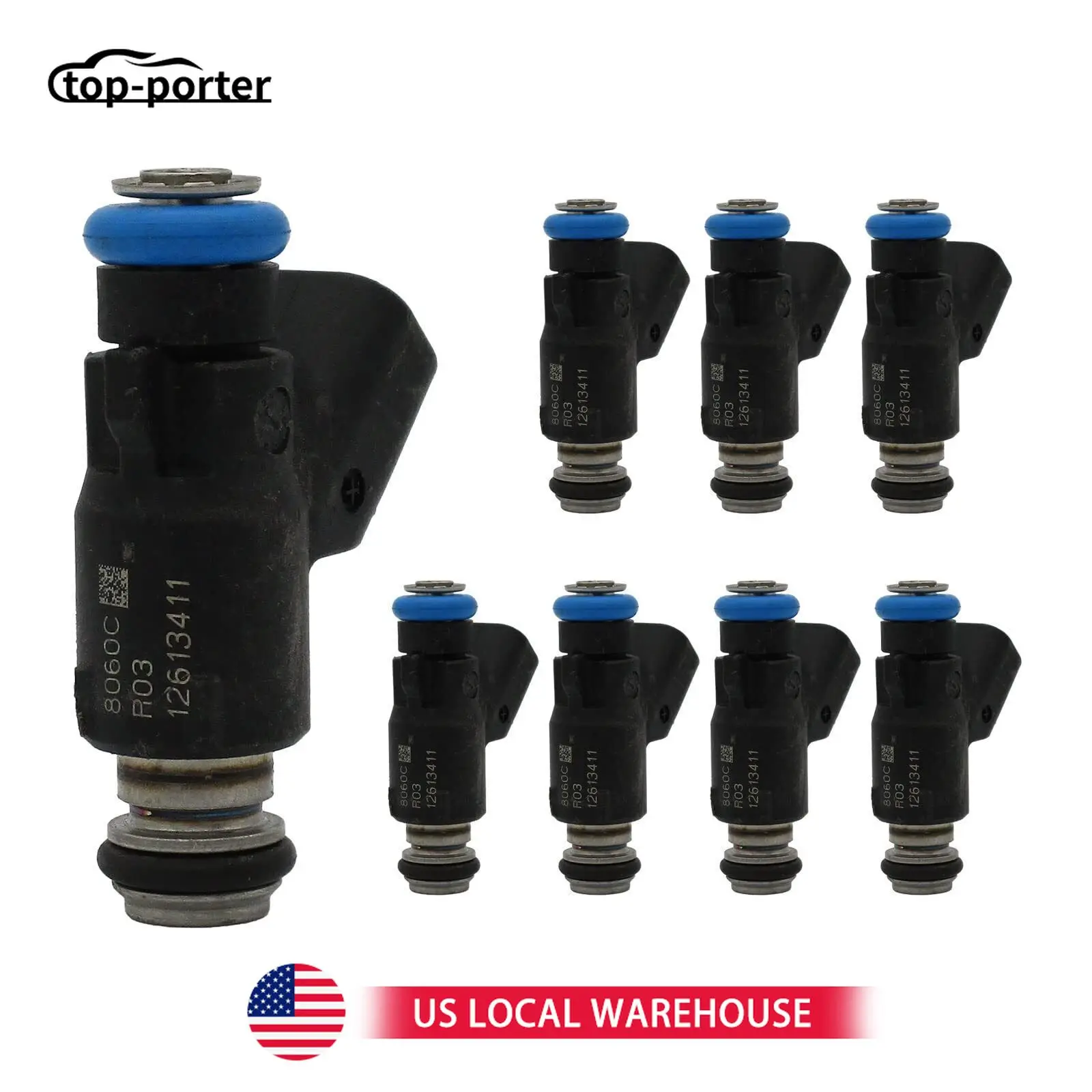 12613411 FJ1061 8 Uds 12613411 para GMC Chevrolet 4.8L 5.3L nuevos inyectores de combustible originales GM