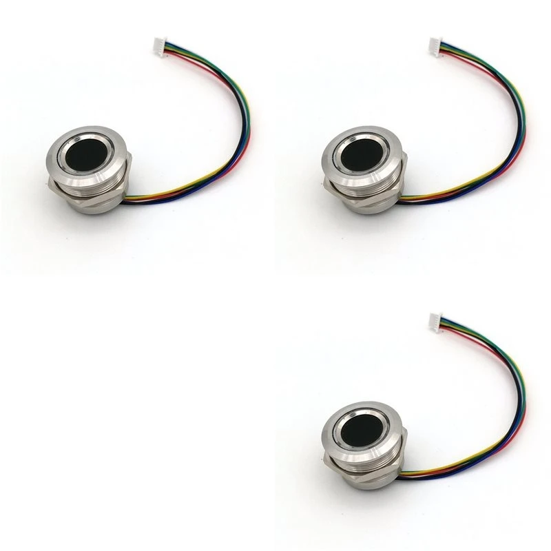 rabit-as59~-3x-r503-round-rgb-ring-indicator-led-control-dc33v-mx10-6pin-capacitive-fingerprint-module-sensor-scanner-19mm