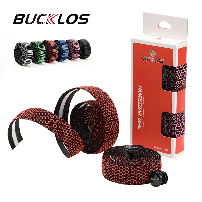 AliExpress BUCKLOS PU+EVA Bicycle Handlebar Tape Shock Absorption Bike Tapes for Handlebar Anti-Slip Road Bicycle Wrap 1 Pair Bike Parts