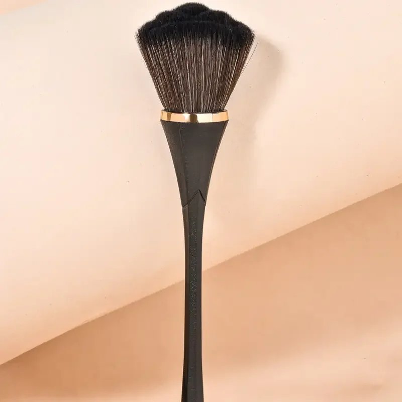 로즈 루스 파우더 블러쉬 브러쉬, 메이크업 브러쉬, 메이크업 아티스트 초보자를 위한 전문 소프트 헤어 메이크업 브러쉬 화장품 도구(블랙)