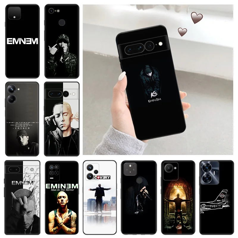 Eminem RAP GOD Silicone Phone Case Cover for Pixel 7A 7 6 5 4 A 3 Motorola Edge40 Pro G52 G72 G53 G73 G200 G Stylus One Fusion