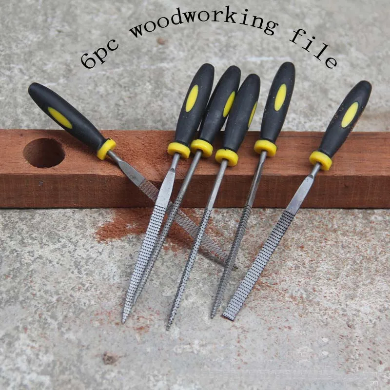 

6pcs 140/160/180mm Assorted File Mini Rasp Diamond Needle File set Repair Tool Wood Grinding Hand File Tools