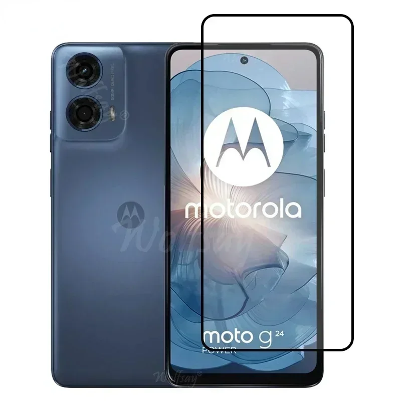 คลุมทั้งหมดกระจกนิรภัยสําหรับ Motorola Moto G24 Power ป้องกันหน้าจอ Moto G24 G 24 Power กล้องสําหรับ Moto G24 Power Glass