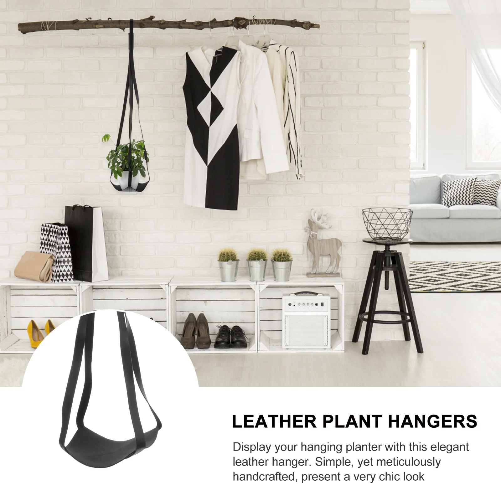 

Chic Plant Hanger Potted Holder Outdoor Hanging Planter Basket Garden Balcony Plant Hangers Planter Hanger