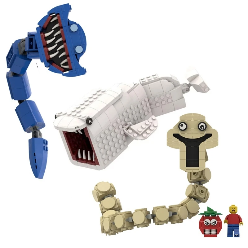 

Deep Sea Monster Block Building Set Predator Miniature Model For Gamers And Fans Tabletop Display Home Desk Decor Birthday Gift