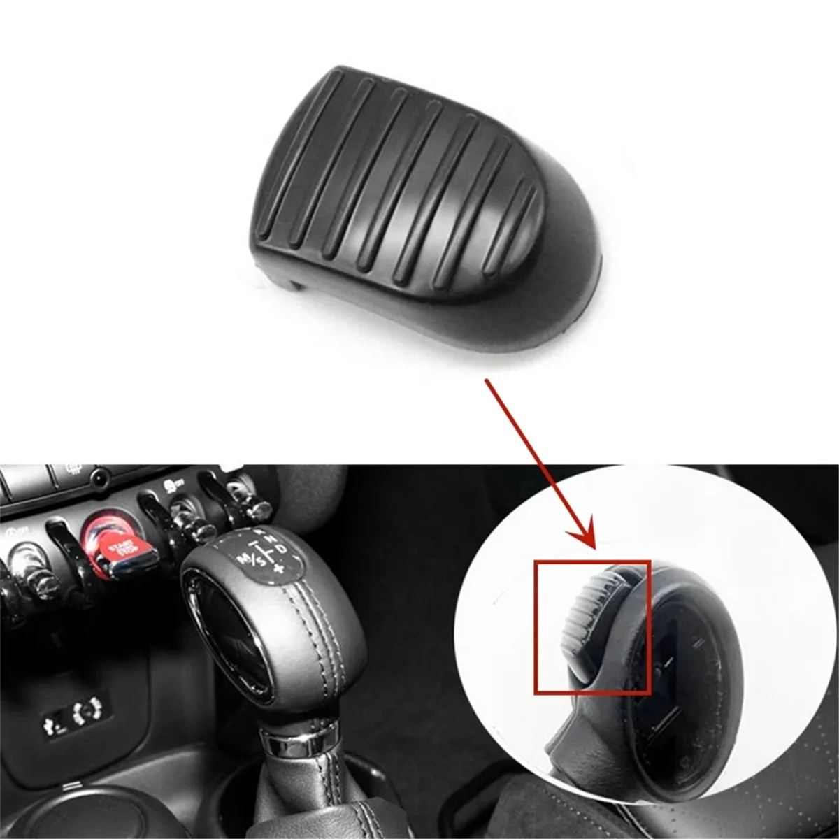Pulsante pomello cambio leva pallamano cambio auto per BMW Mini Cooper F54 F55 F56 F57 F60 2014-2021—L49A