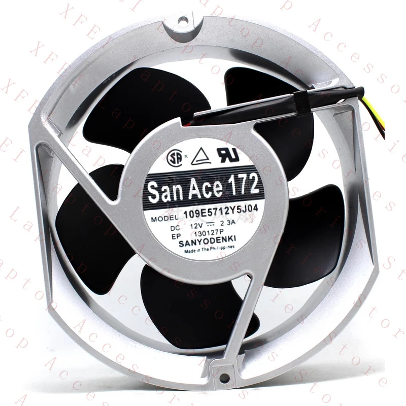 D  FOR Sanyo 109E5712Y5J04 17251 DC12V 2.3A 17CM 4-wire Aluminum Frame Cooling Fan