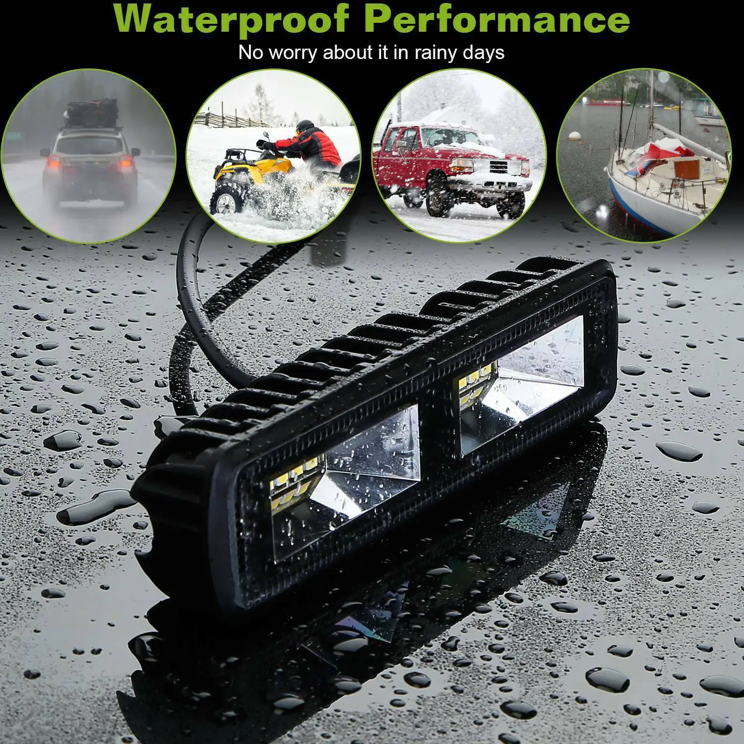 1 30W Wrok ライト LED ストリップ 2835LED 12SMD LED ストリップ、トラック トラクター SUV 4x4 車 LED ヘッドライト作業ストリップに適しています