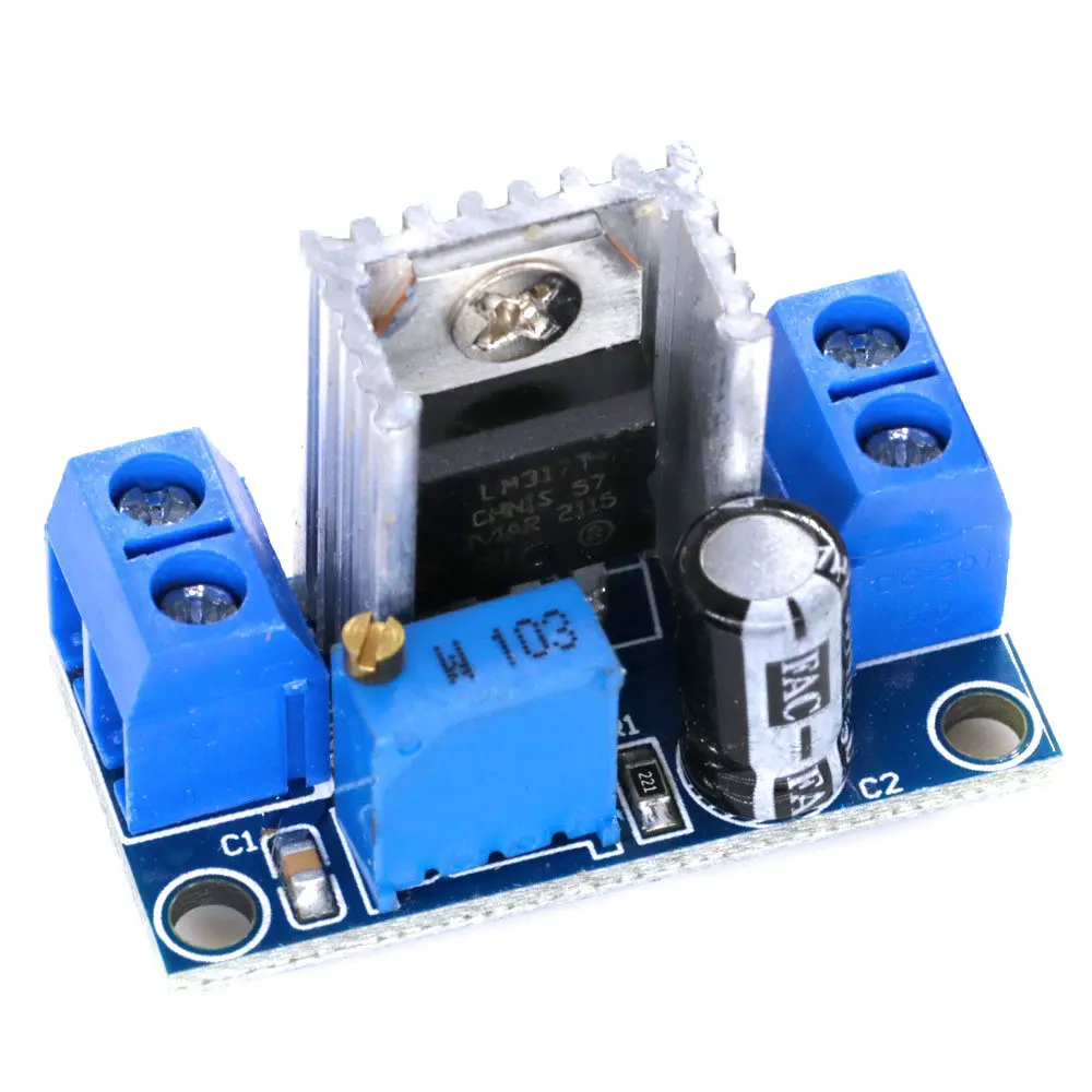 LM317 Adjustable Voltage Linear Regulator Power Supply LM317 DC-DC 4.2-40V To 1.2-37V Step Down Buck Converter Board Module