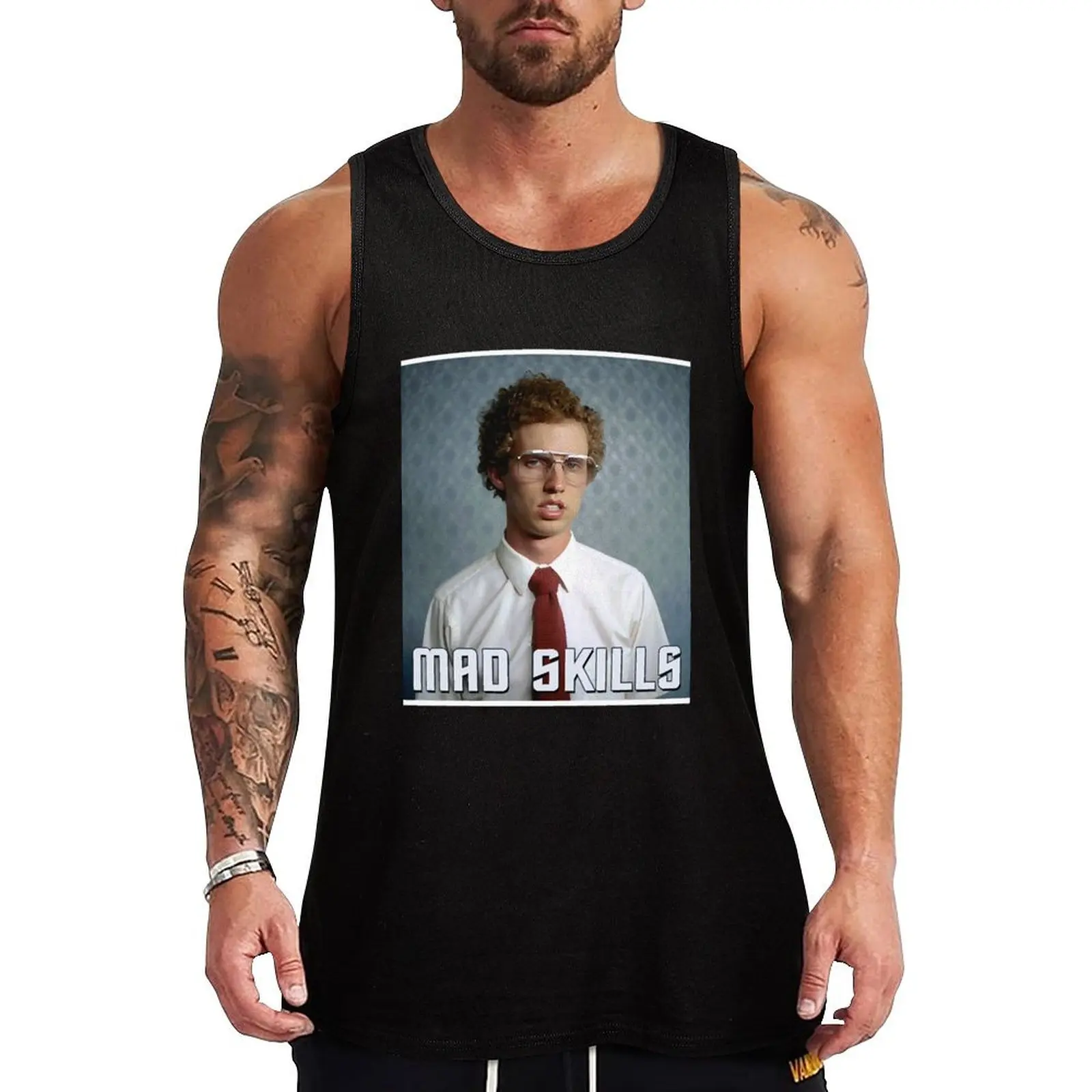 

Napoleon Dynamite - Mad Skills Tank Top Fitness Workout Tank Top Breathable Muscle Fit Shirt