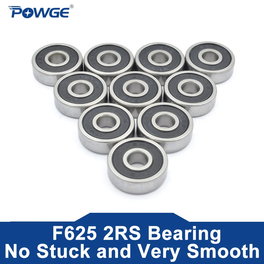 POWGE VORON 625-2RS Łożysko 5*16*5 mm ABEC-7 Miniaturowe łożyska kulkowe F625 RS bez kołnierza F625RS do drukarki 3D Mobius 3.1 Voron