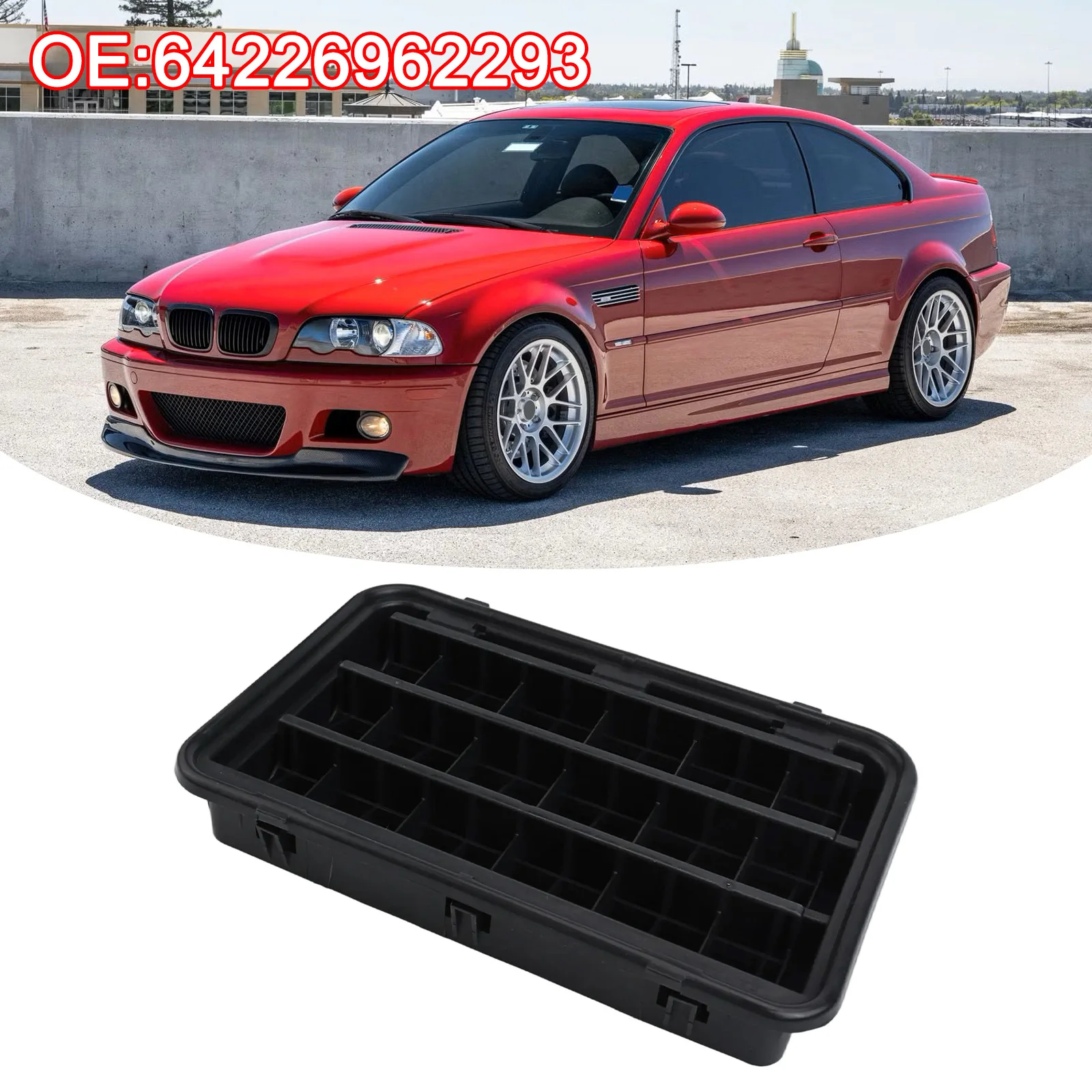 Kofferraum-Lüftungsgitter Heckklappen-Entlüftungsabdeckung für BMW E46 E91 E92 E93 F11 F13 E64 E83 E53 X3 X5 1997-17 64226962293 – Detail 3