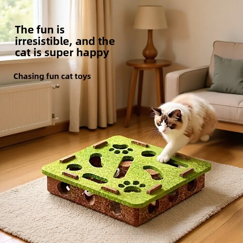 

Cat Educational Toys Cat Toys Self-Entertainment and Entertainment Devices Cat Pet Maze Ball-Scooping Toy Felt Box