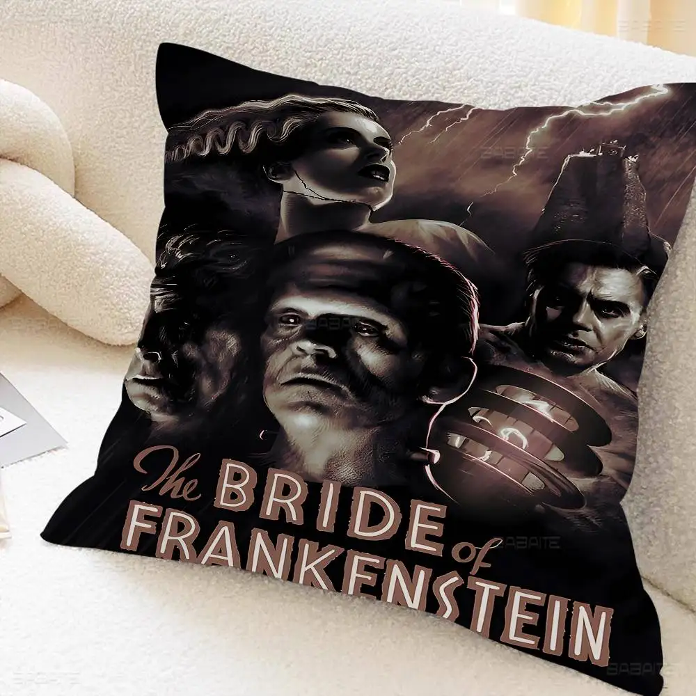 خمر فرانكنشتاين العالمي وحوش الرعب وسادة أنيمي وسادة أريكة سرير رئيس وسادة غطاء غطاء الوسادة 45x45 سم الموضة #3