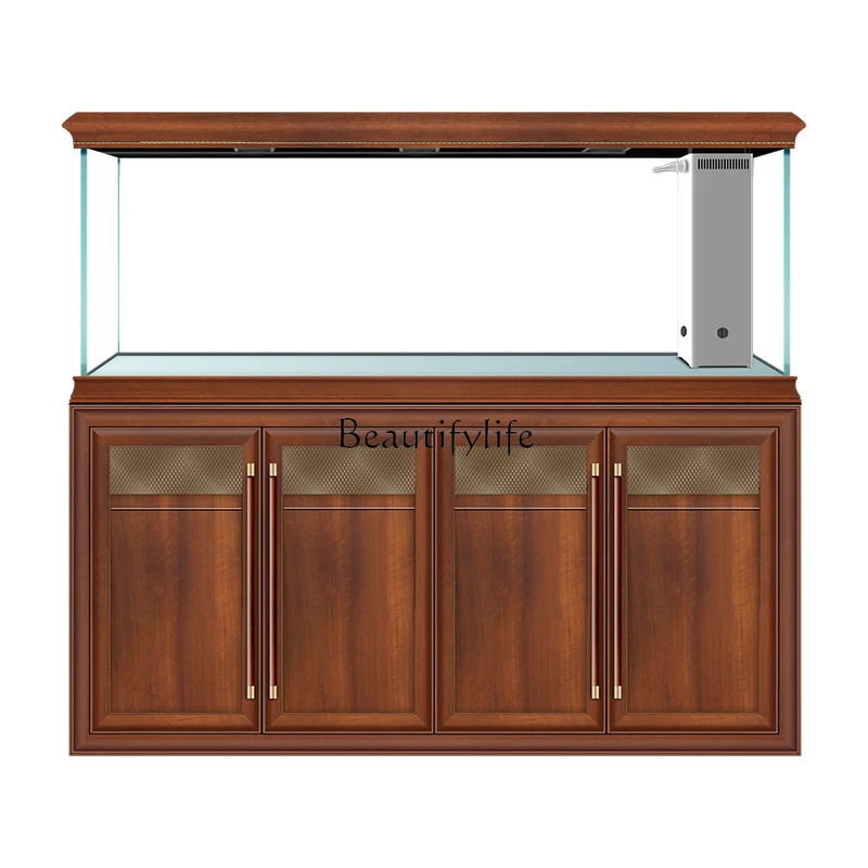 

Fish tank living room household ultra-white glass aquarium